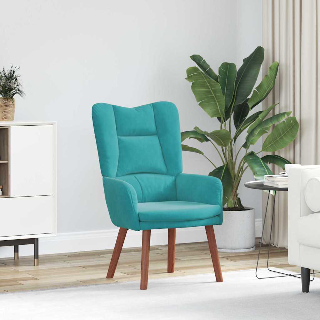 Fauteuil Turquoise 63 x 67 x 94 cm Fluweel