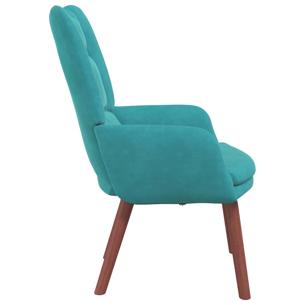 Fauteuil Turquoise 63 x 67 x 94 cm Fluweel
