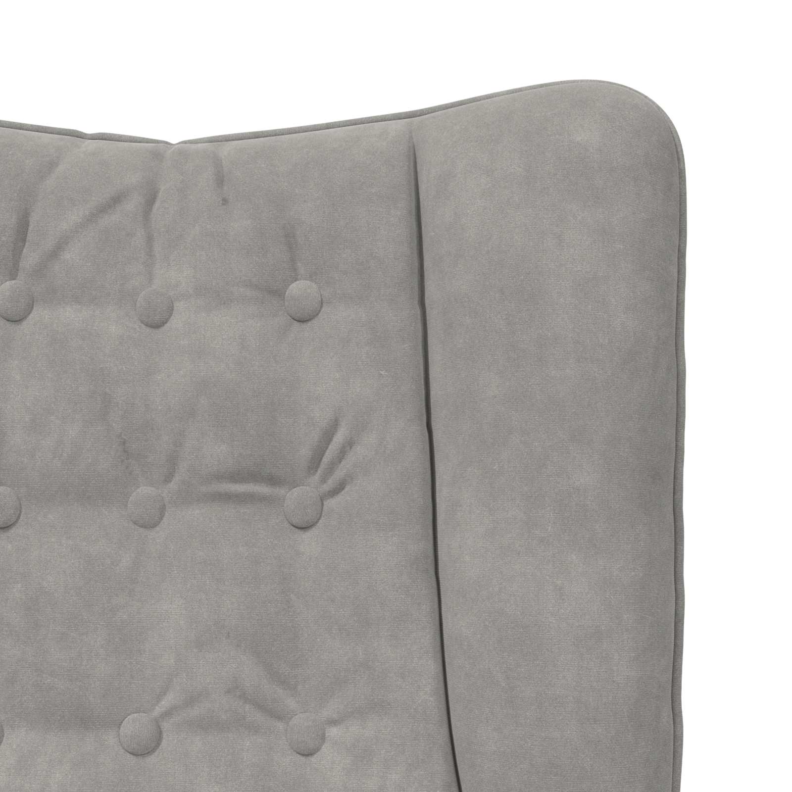 Fauteuil Lichtgrijs 63 x 67 x 94 cm Fluweel