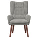 Fauteuil Lichtgrijs 63 x 67 x 94 cm Fluweel
