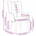 Fauteuil Lichtgrijs 63 x 67 x 94 cm Fluweel