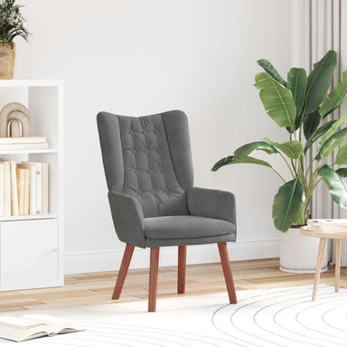 Fauteuil Donkergrijs 63 x 67 x 94 cm Fluweel