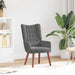 Fauteuil Donkergrijs 63 x 67 x 94 cm Fluweel