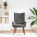 Fauteuil Donkergrijs 63 x 67 x 94 cm Fluweel