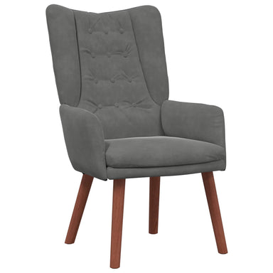 Fauteuil Donkergrijs 63 x 67 x 94 cm Fluweel