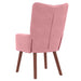 Fauteuil Roze 63 x 67 x 94 cm Fluweel