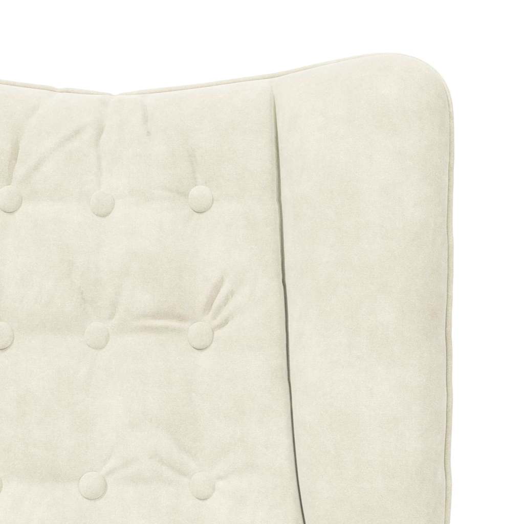 Fauteuil Crème 63 x 67 x 94 cm Fluweel