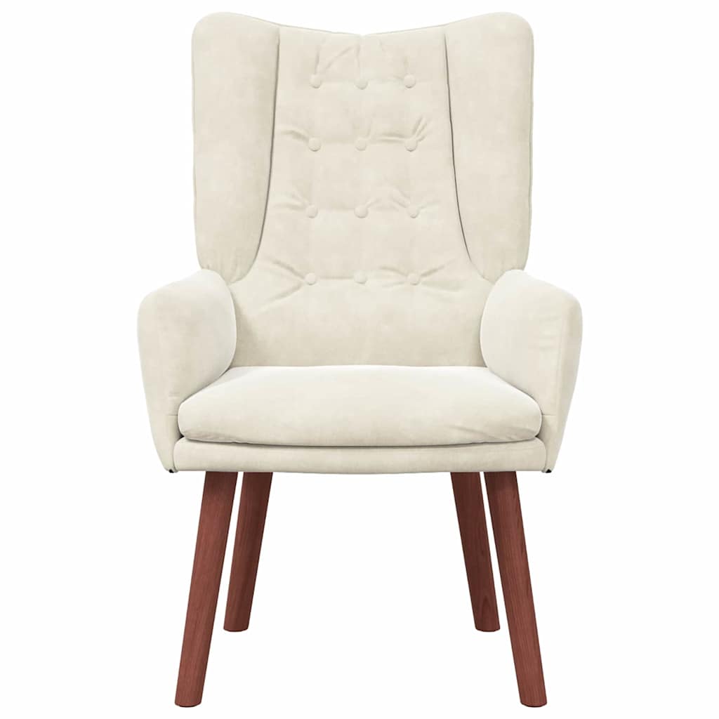 Fauteuil Crème 63 x 67 x 94 cm Fluweel
