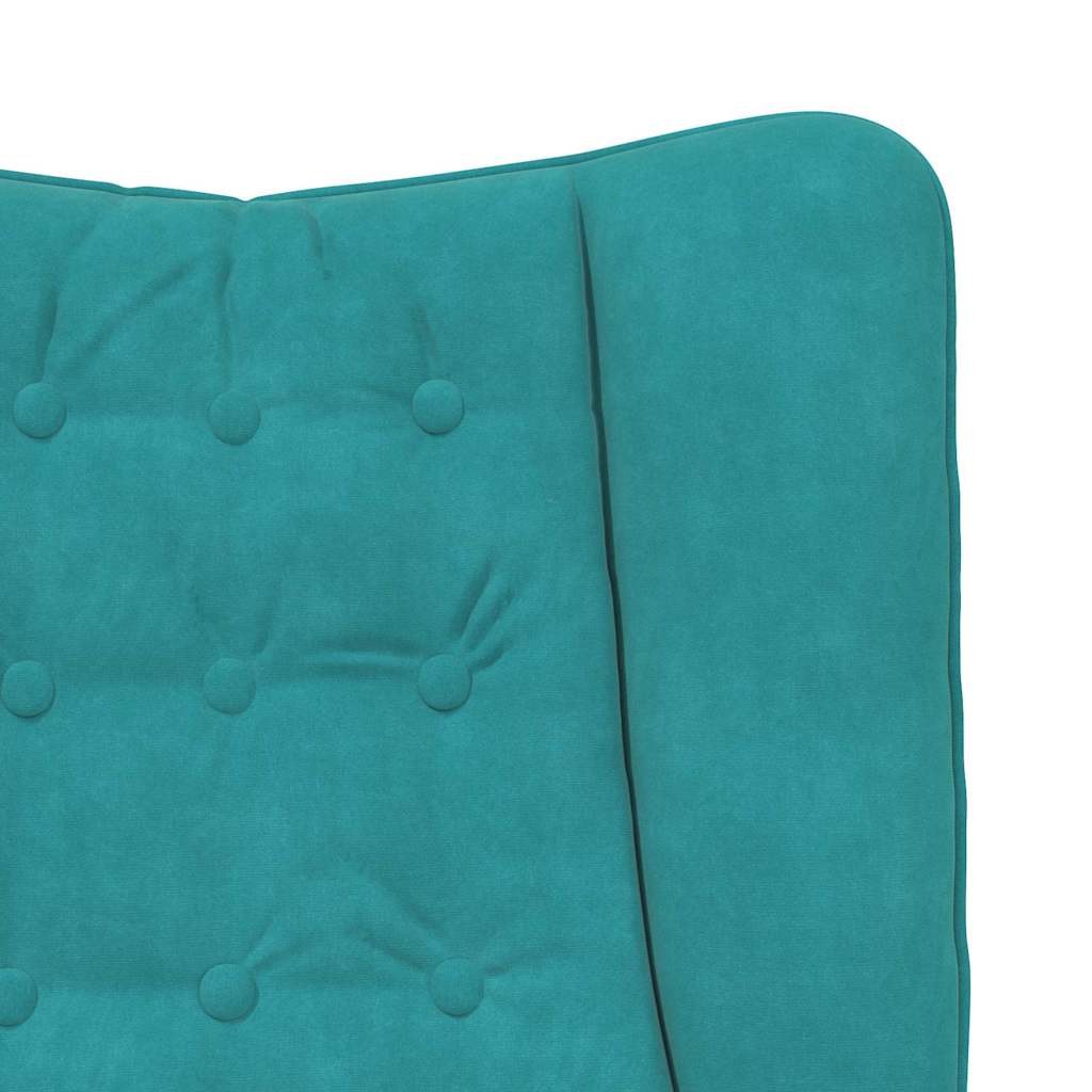 Fauteuil Turquoise 63 x 67 x 94 cm Fluweel