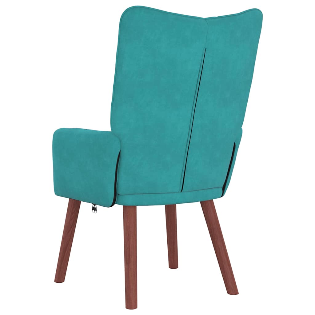 Fauteuil Turquoise 63 x 67 x 94 cm Fluweel
