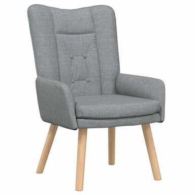 Fauteuil Lichtgrijs 63 x 67 x 94 cm Stof en multiplex