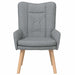 Fauteuil Lichtgrijs 63 x 67 x 94 cm Stof en multiplex