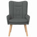 Fauteuil Donkergrijs 63 x 67 x 94 cm Stof en multiplex