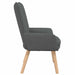 Fauteuil Donkergrijs 63 x 67 x 94 cm Stof en multiplex