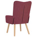 Fauteuil Wijnrood 63 x 67 x 94 cm Stof en multiplex