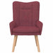 Fauteuil Wijnrood 63 x 67 x 94 cm Stof en multiplex
