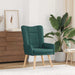 Fauteuil Donkergroen 63 x 67 x 94 cm Stof en multiplex
