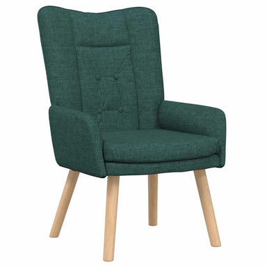 Fauteuil Donkergroen 63 x 67 x 94 cm Stof en multiplex