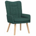 Fauteuil Donkergroen 63 x 67 x 94 cm Stof en multiplex