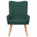 Fauteuil Donkergroen 63 x 67 x 94 cm Stof en multiplex