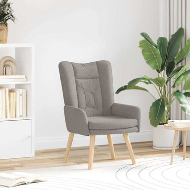 Fauteuil Taupe 63 x 67 x 94 cm Stof en multiplex