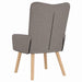 Fauteuil Taupe 63 x 67 x 94 cm Stof en multiplex