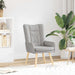 Fauteuil Wolkengrijs Stof en multiplex