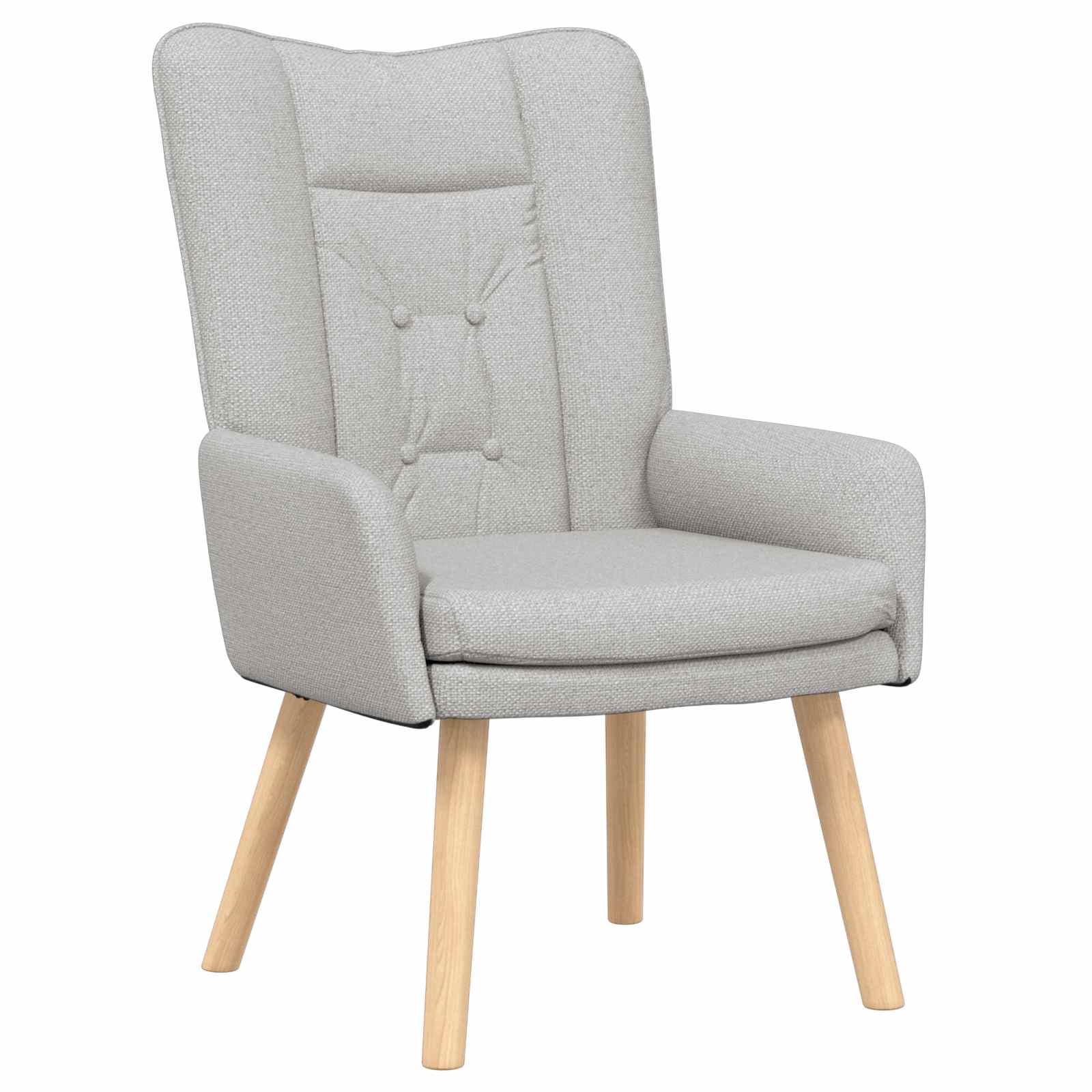 Fauteuil Wolkengrijs Stof en multiplex