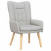 Fauteuil Wolkengrijs Stof en multiplex