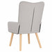 Fauteuil Wolkengrijs Stof en multiplex