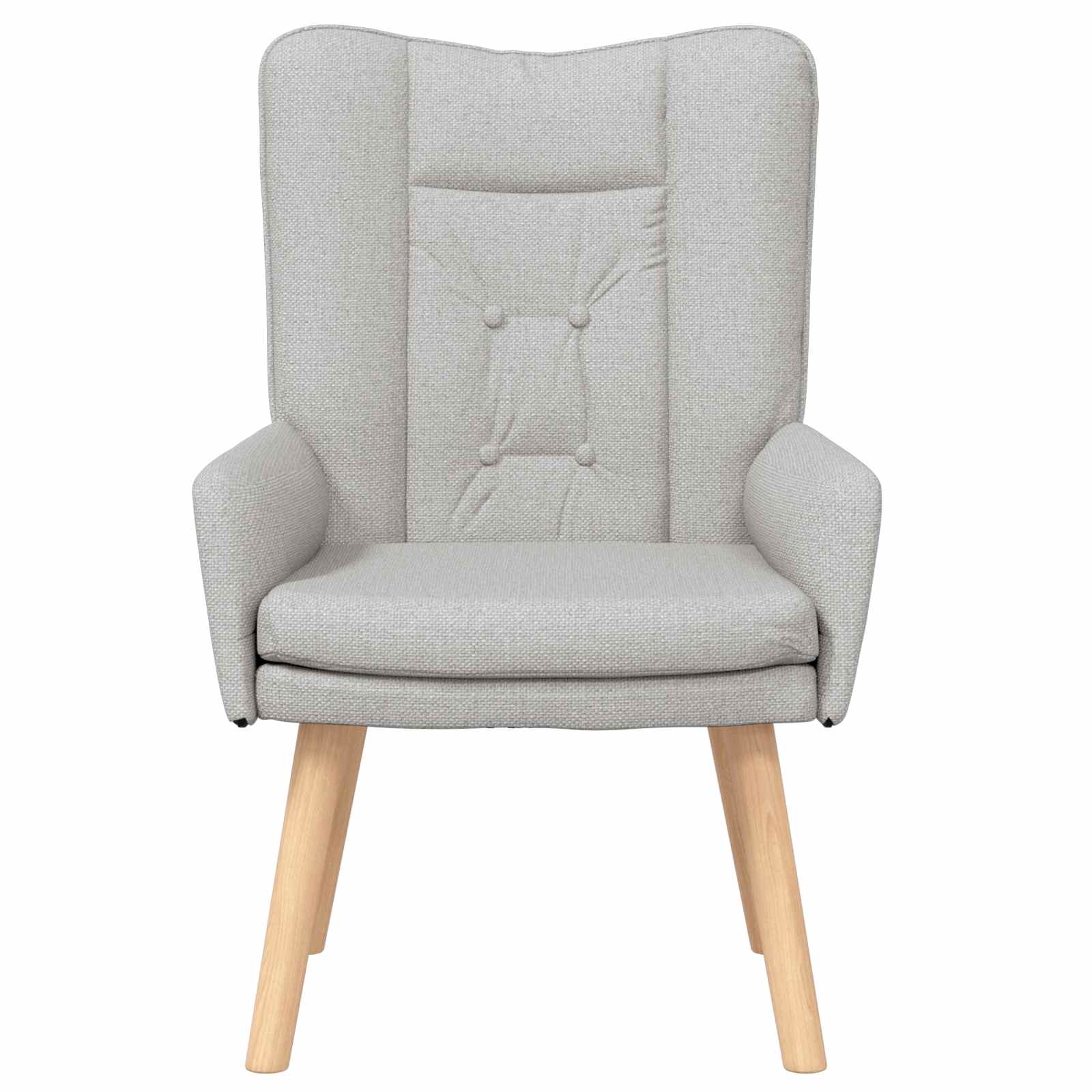 Fauteuil Wolkengrijs Stof en multiplex