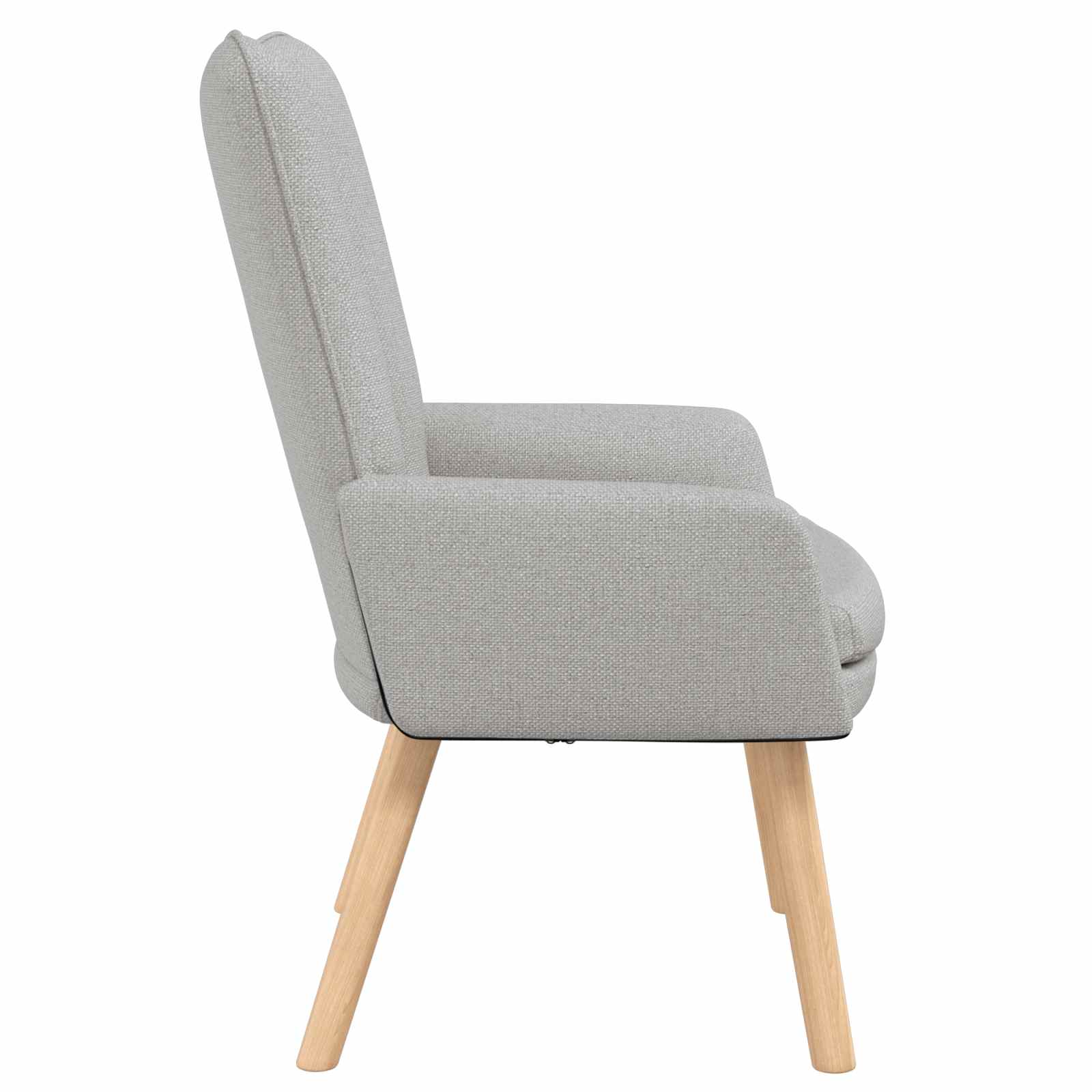 Fauteuil Wolkengrijs Stof en multiplex
