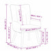 Fauteuil Wolkengrijs Stof en multiplex