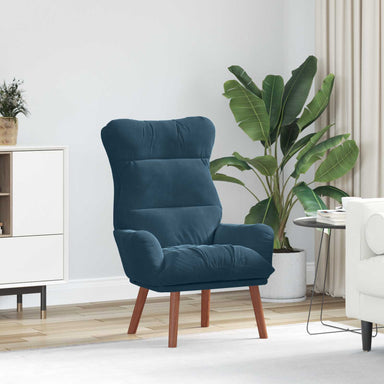 Fauteuil Blauw 69 x 74 x 93 cm Fluweel