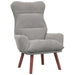 Fauteuil Lichtgrijs 69 x 74 x 93 cm Fluweel