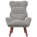 Fauteuil Lichtgrijs 69 x 74 x 93 cm Fluweel