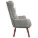 Fauteuil Lichtgrijs 69 x 74 x 93 cm Fluweel