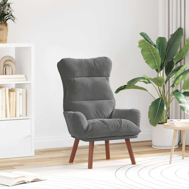 Fauteuil Donkergrijs 69 x 74 x 93 cm Fluweel