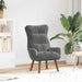 Fauteuil Donkergrijs 69 x 74 x 93 cm Fluweel