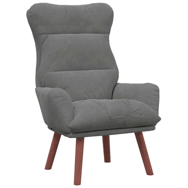 Fauteuil Donkergrijs 69 x 74 x 93 cm Fluweel