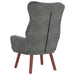 Fauteuil Donkergrijs 69 x 74 x 93 cm Fluweel