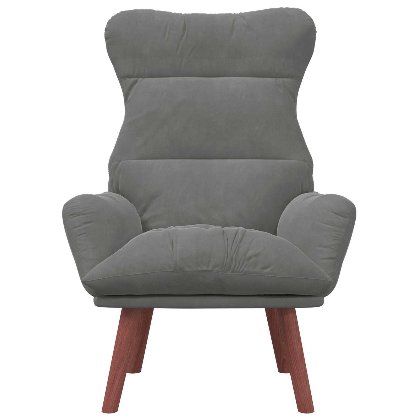 Fauteuil Donkergrijs 69 x 74 x 93 cm Fluweel