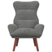 Fauteuil Donkergrijs 69 x 74 x 93 cm Fluweel