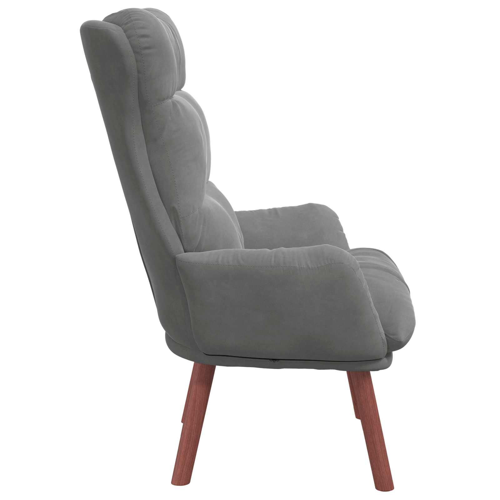 Fauteuil Donkergrijs 69 x 74 x 93 cm Fluweel