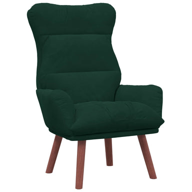 Fauteuil Donkergroen 69 x 74 x 93 cm Fluweel