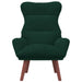 Fauteuil Donkergroen 69 x 74 x 93 cm Fluweel