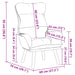 Fauteuil Lichtgroen 69 x 74 x 93 cm Fluweel