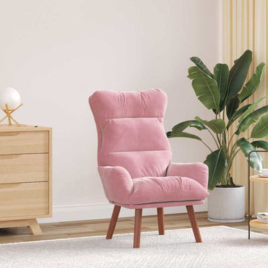 Fauteuil Roze 69 x 74 x 93 cm Fluweel