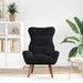 Fauteuil Zwart 69 x 74 x 93 cm Fluweel