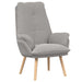 Fauteuil Lichtgrijs 69 x 74 x 93 cm Sherpa Stof